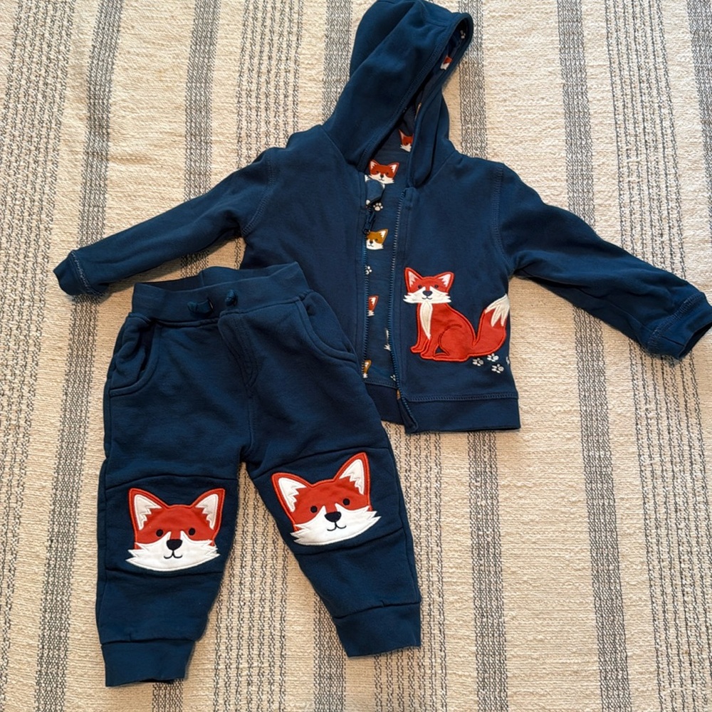JojoMamen Bebe Fox Outfit 6-12 Months